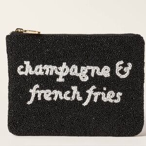 kate spade new york x Target champagne and french fries beaded clutch